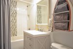 Full bathroom with shower tub combo